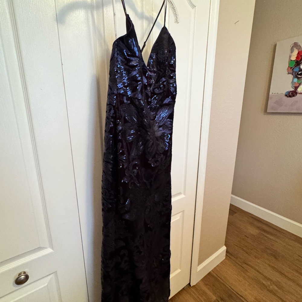 Lulu's Navy Sequin Dress